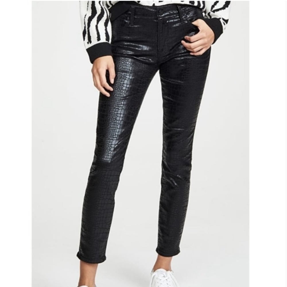 FRAME Le High Croc Embossed Skinny Size 26